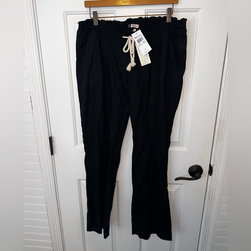 NWT Roxy Bohemian Relaxed Black Pants Size XL
